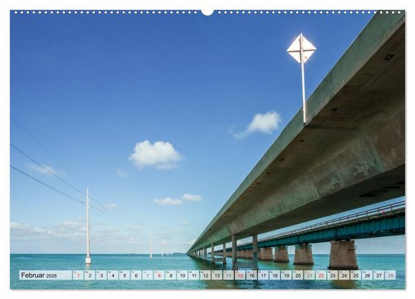 Produktbild: FLORIDA KEYS UND KEY WEST Malerische Reiseroute (hochwertiger Premium Wandkalender 2026 DIN A2 quer), Kunstdruck in Hochglanz