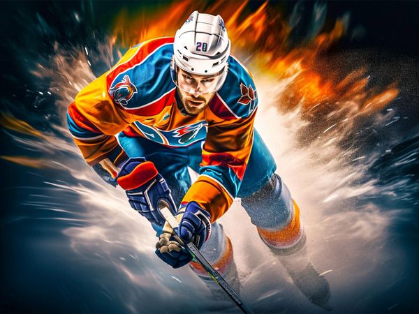 Produktbild: CALVENDO Puzzle Ein Motiv aus dem Kalender Eishockey und positive Gedanken | 1000 Teile Lege-Gr&ouml;&szlig;e 64x48cm Foto-Puzzle f&uuml;r gl&uuml;ckliche Stunden