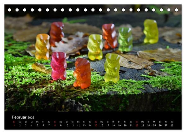 Produktbild: Die Welt der Fruchtgummis (Tischkalender 2026 DIN A5 quer), CALVENDO Monatskalender