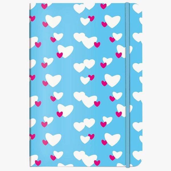 Produktbild: Notizbuch A5 Unicef Herzwolken