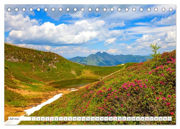 Produktbild: 5 Gipfel-Tour in Rauris (Tischkalender 2026 DIN A5 quer), CALVENDO Monatskalender