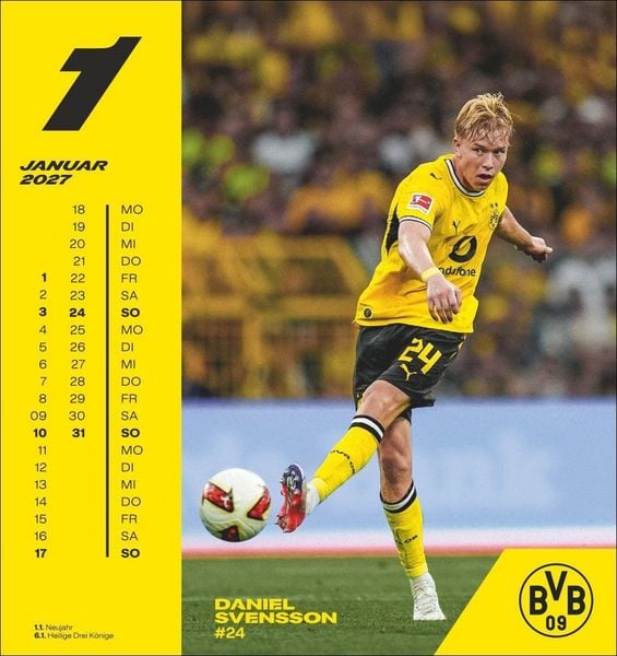 Produktbild: BVB Postkartenkalender 2027
