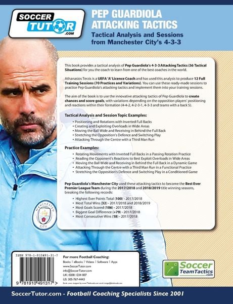 Produktbild: Pep Guardiola Attacking Tactics - Tactical Analysis and Sessions from Manchester City's 4-3-3