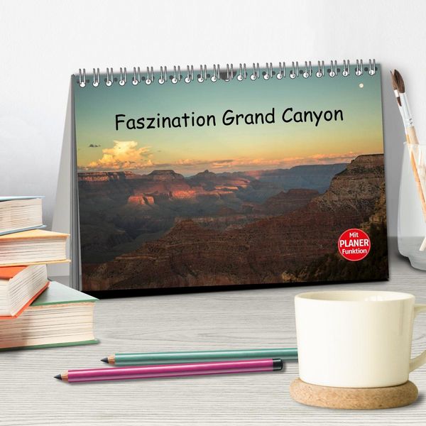 Produktbild: Faszination Grand Canyon (Tischkalender 2026 DIN A5 quer), CALVENDO Monatskalender