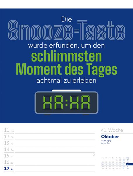 Produktbild: Klartext Spr&uuml;chekalender Wochenplaner 2027