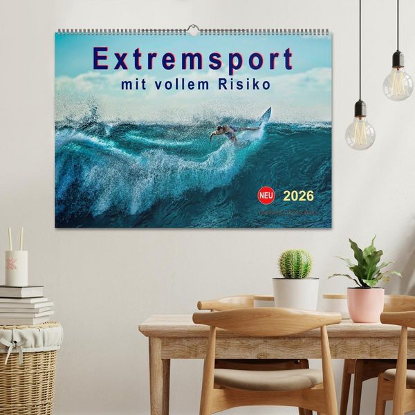 Produktbild: Extremsport - mit vollem Risiko (Wandkalender 2026 DIN A2 quer), CALVENDO Monatskalender