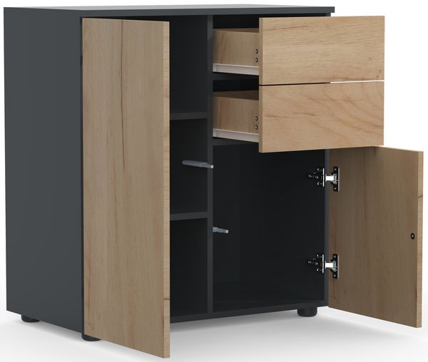 Holz Kommode Sideboard Anrichte Dalosa 4 Schublade