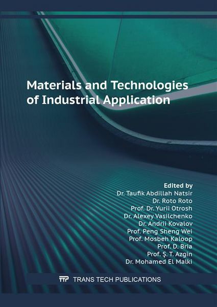 Produktbild: Materials and Technologies of Industrial Application