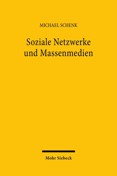 Produktbild: Soziale Netzwerke und Massenmedien