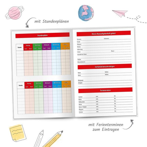 Produktbild: TR&Ouml;TSCH - Hausaufgabenheft Grundschule Igel