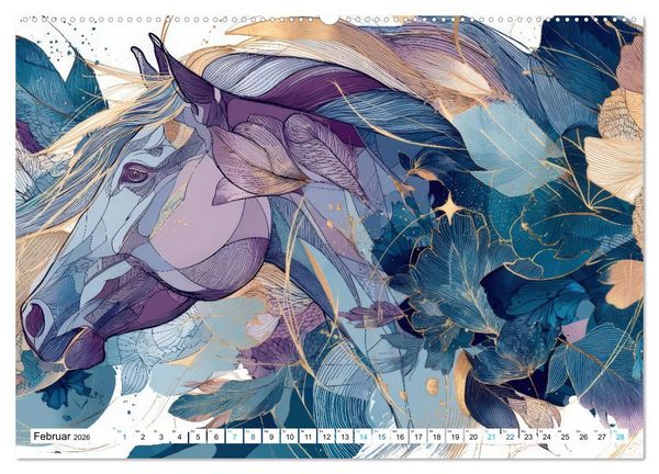 Produktbild: Bohemian Tierzauber (Wandkalender 2026 DIN A2 quer), CALVENDO Monatskalender