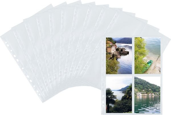 Produktbild: HERMA Fotosichth&uuml;llen f&uuml;r 80 Fotos 10x15cm 10 Blatt