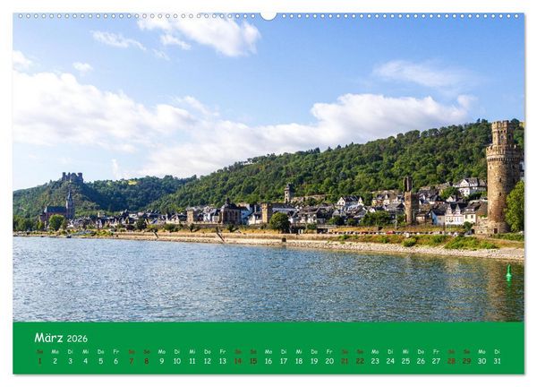 Produktbild: Eine Kreuzfahrt auf dem Rhein (Wandkalender 2026 DIN A2 quer), CALVENDO Monatskalender