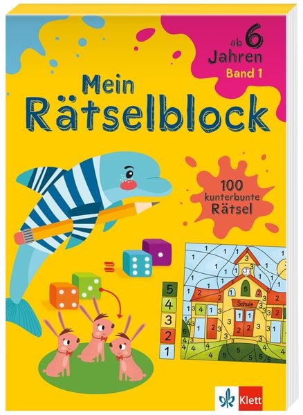 Klett Mein Rätselblock ab 6 Jahren Band 1, Taschenbuch von , Klett Lerntraining bei PONS Langenscheidt GmbH, 9783129497784