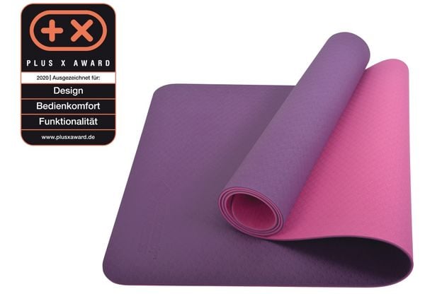 Produktbild: BICOLOR YOGA MATTE 4mm (violet-pink) im Carrybag