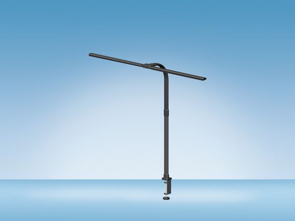 Produktbild: HANSA Bildschirmleuchte mit Doppelkopf LED Nova, schwarz