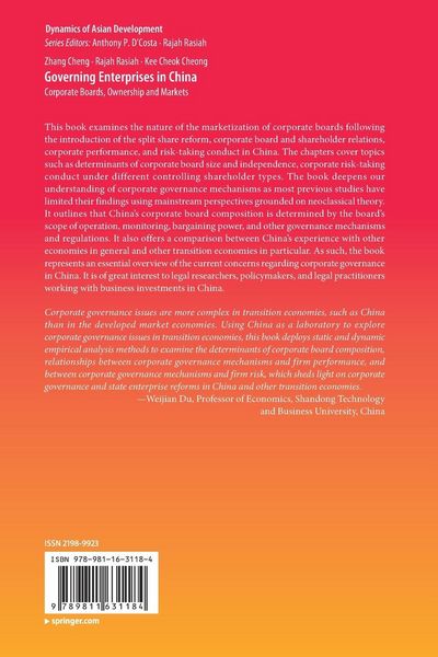 Produktbild: Governing Enterprises in China