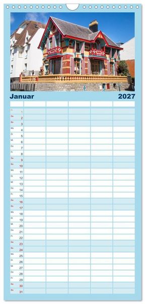 Produktbild: Familienplaner 2027 - Frankreichs Norden - Entlang der C&ocirc;te d'Opale mit 5 Spalten (Wandkalender, 21 x 45 cm) CALVENDO