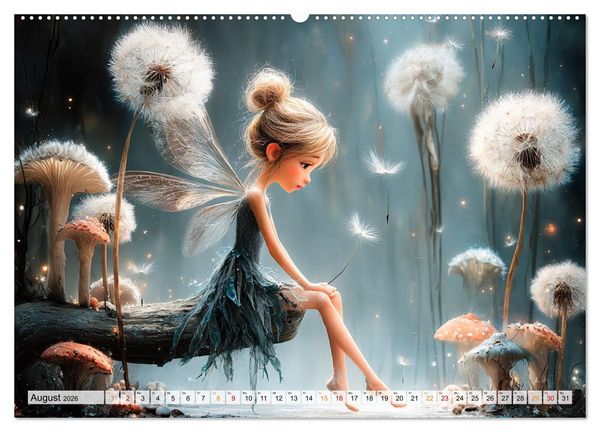 Produktbild: Zauberlicht und Elfenfl&uuml;gel (hochwertiger Premium Wandkalender 2026 DIN A2 quer), Kunstdruck in Hochglanz