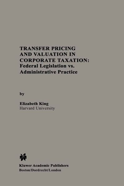 Produktbild: Transfer Pricing and Valuation in Corporate Taxation
