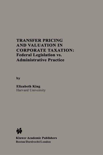 Produktbild: Transfer Pricing and Valuation in Corporate Taxation