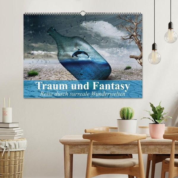 Produktbild: Traum und Fantasy. Reise durch surreale Wunderwelten (Wandkalender 2026 DIN A2 quer), CALVENDO Monatskalender