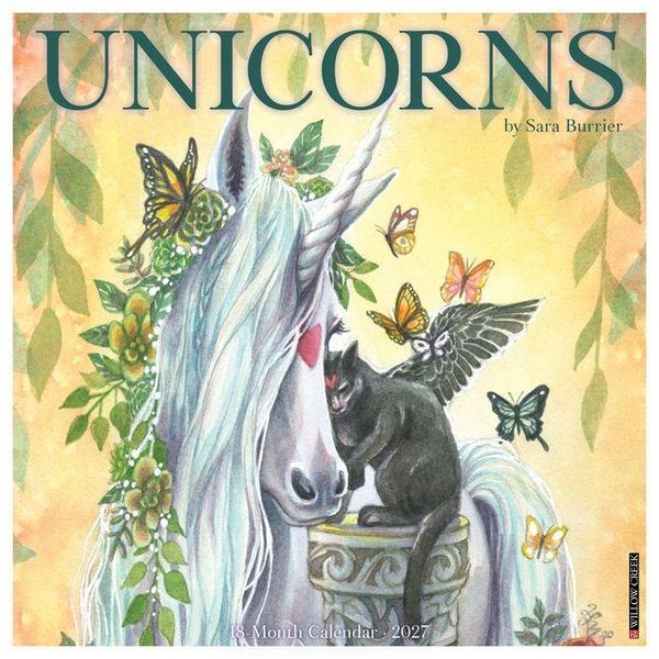 Produktbild: Unicorns by Sara Burrier (Art) 2027 12 X 12 Wall Calendar