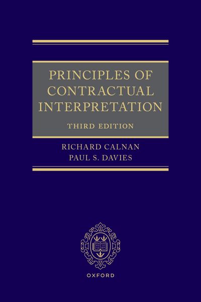 Produktbild: Principles of Contractual Interpretation
