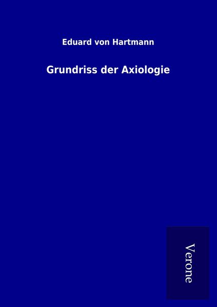 Produktbild: Grundriss der Axiologie