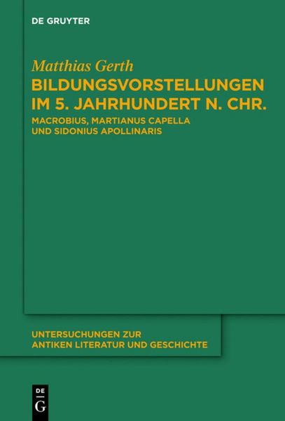 Produktbild: Bildungsvorstellungen im 5. Jahrhundert n. Chr.