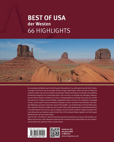 Produktbild: Best of USA - Der Westen - 66 Highlights