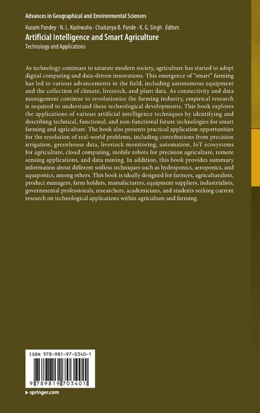 Produktbild: Artificial Intelligence and Smart Agriculture