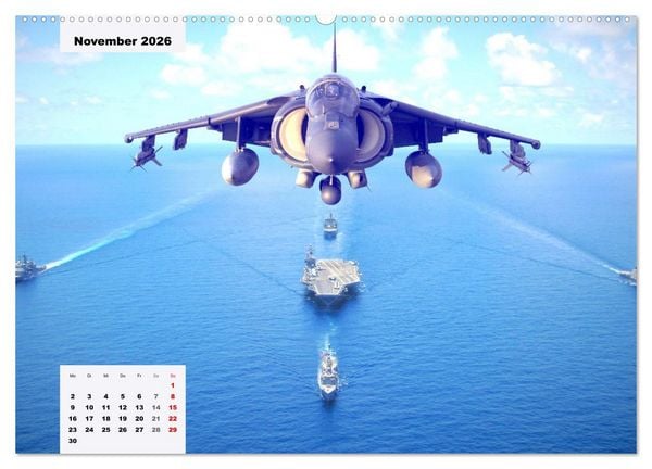 Produktbild: Fighter aircraft. Faszination Kampfflugzeug (Wandkalender 2026 DIN A2 quer), CALVENDO Monatskalender