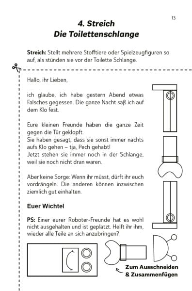 Produktbild: Die lustigsten Wichtelbriefe f&uuml;r Kinder | Zum Ausschneiden & sofort Verwenden | Interaktives Adventskalender-Buch mit Wichtelstreichen f&uuml;r die Wichtelt&uuml;r & Mitmach-Elementen | F&uuml;r Erstleser und Grundsch&uuml;ler ab der 1. Klasse