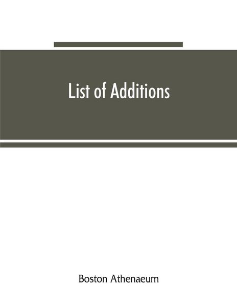 Produktbild: List of additions