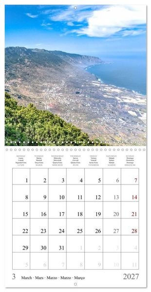 Produktbild: Canary Islands - Volcanic Beauties (Wall Calendar 2027 12 &times; 12 Inch) CALVENDO 12 Month Wall Calendar
