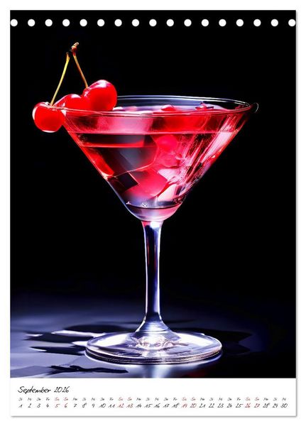 Produktbild: Mixology Meisterwerke (Tischkalender 2026 DIN A5 hoch), CALVENDO Monatskalender