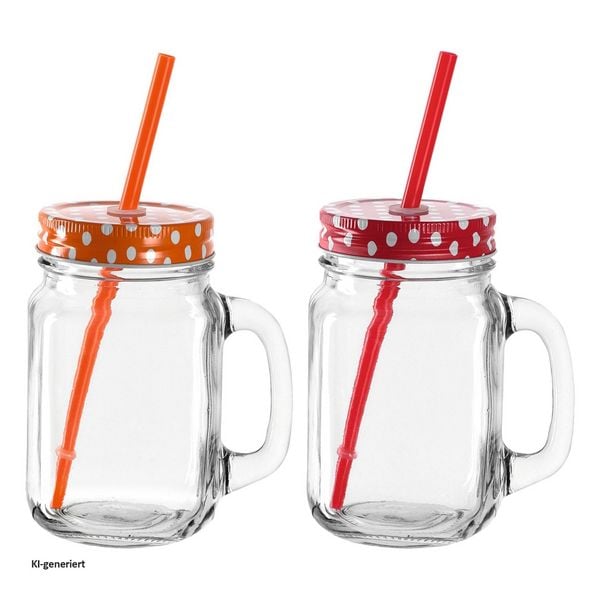 Produktbild: Montana Becher 2er Set Rot Orange aus der Serie go Becher 2er Set Rot Orange aus der Serie go