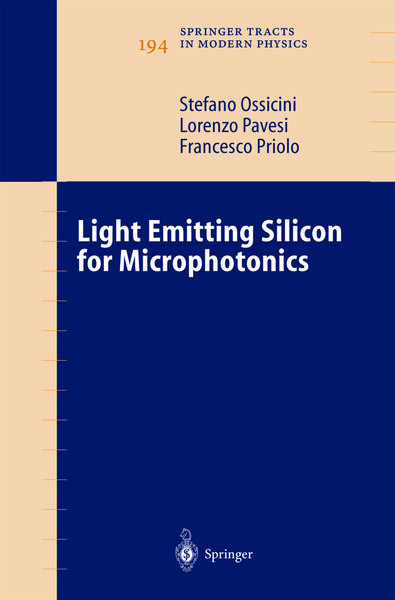 Produktbild: Light Emitting Silicon for Microphotonics