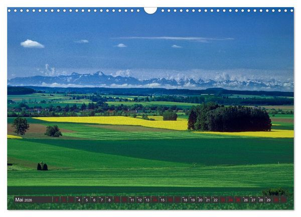 Produktbild: Alpen-Fernsichten von der S&uuml;dwestalb und Oberen Donau (Wandkalender 2026 DIN A3 quer), CALVENDO Monatskalender
