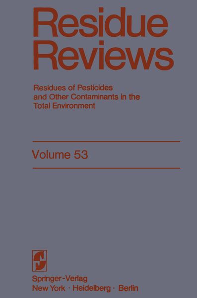 Produktbild: Residue Reviews
