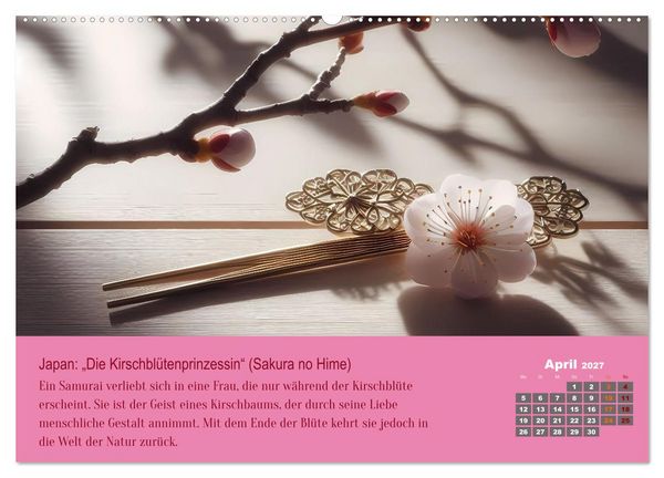 Produktbild: 12 M&auml;rchen unserer Welt (hochwertiger Premium Wandkalender 2027 DIN A2 quer), Kunstdruck in Hochglanz