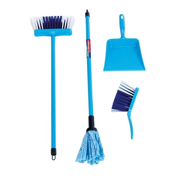 Kinder-Wischmopp Vileda Color Line blau 4 Teile