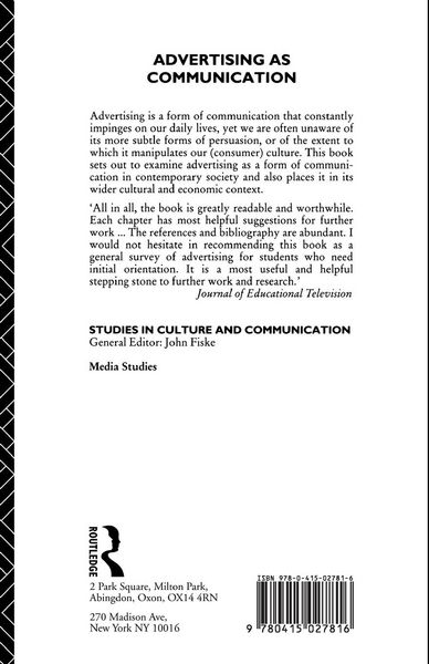 Produktbild: Advertising as Communication