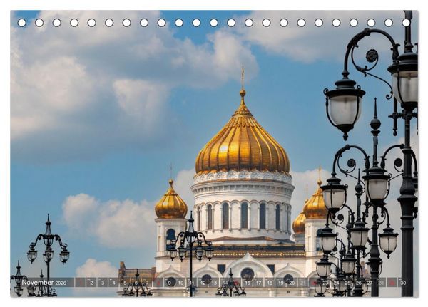 Produktbild: Moskauer Perspektiven (Tischkalender 2026 DIN A5 quer), CALVENDO Monatskalender