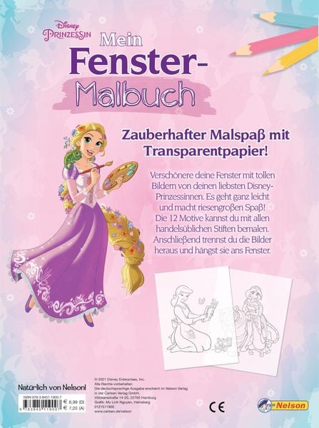 Produktbild: Disney Prinzessin: Mein Fenstermalbuch