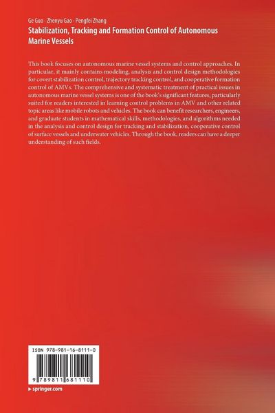 Produktbild: Stabilization, Tracking and Formation Control of Autonomous Marine Vessels