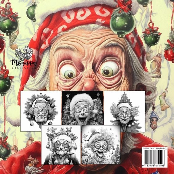 Produktbild: Crazy Gro&szlig;m&uuml;tter an Weihnachten Malbuch f&uuml;r Erwachsene