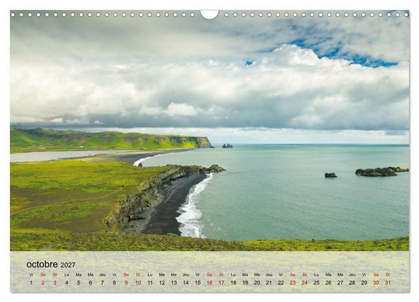 Produktbild: L'&eacute;t&eacute; en Islande (Calendrier mural 2027 DIN A3 vertical), CALVENDO calendrier mensuel