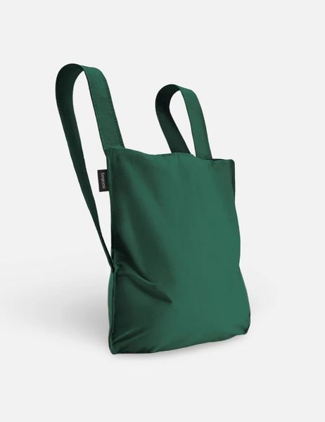 Produktbild: Notabag Original 2in1 Tasche & Rucksack - faltbare Einkaufstasche Backpack Bag - Forest Green